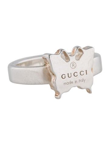 gucci butterfly ring size 8|gucci belly button rings.